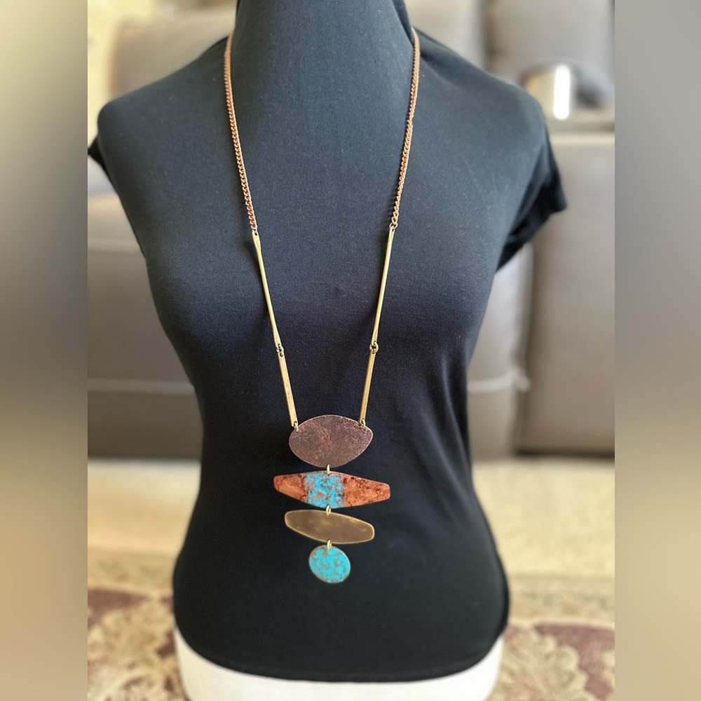 Long Boho/Western Statement Necklace